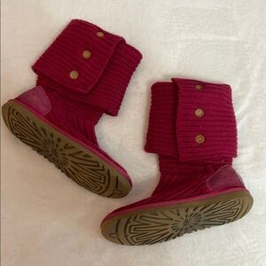 Women’s Ugg Cozy Knit Button Boots.